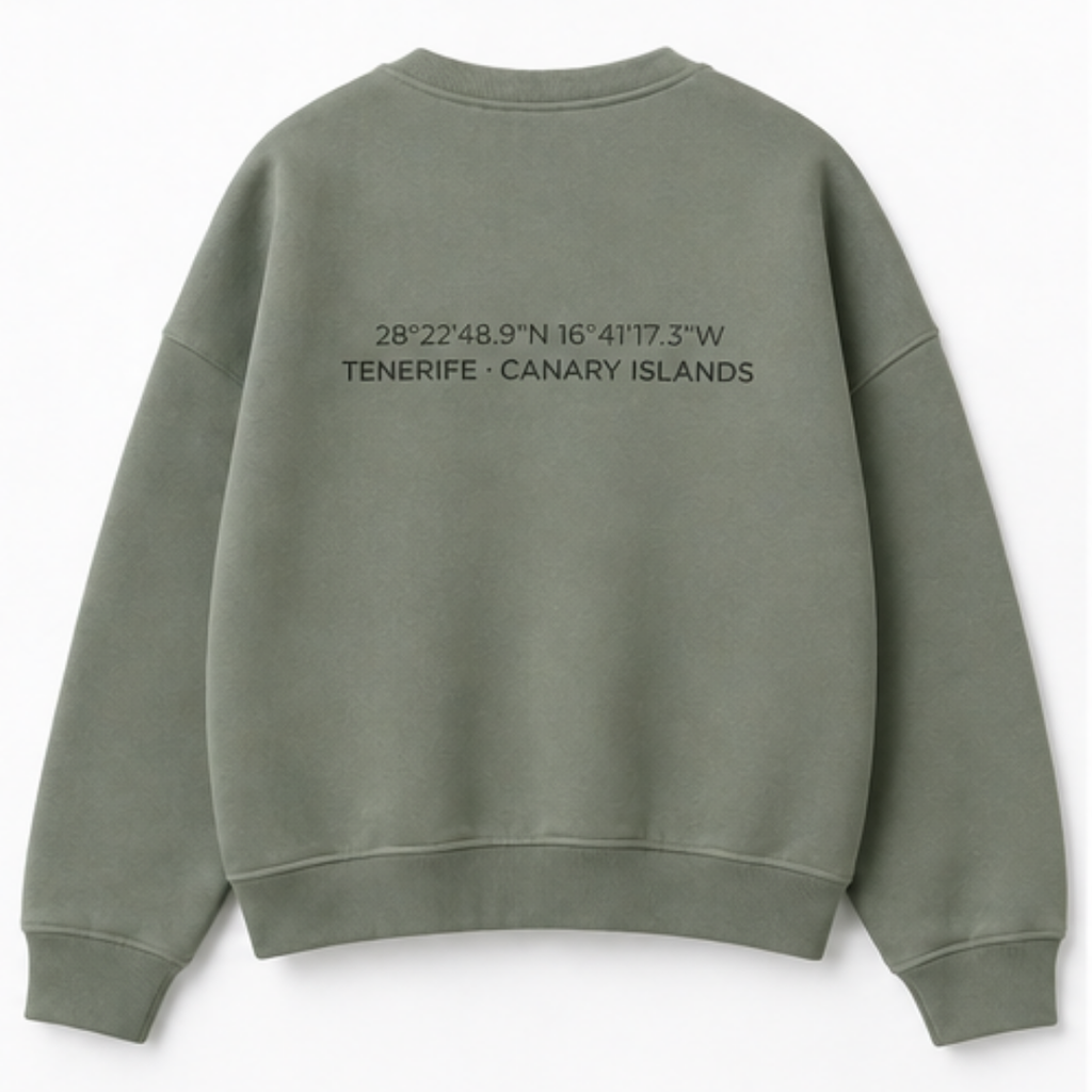 Sudadera relaxed fit cuello redondo