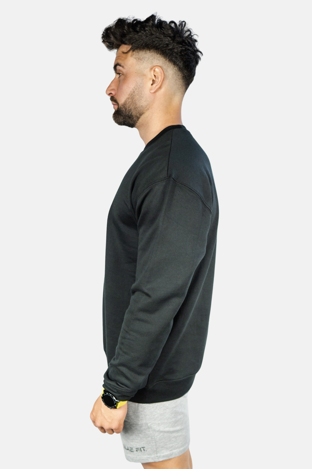 Sudadera relaxed fit cuello redondo