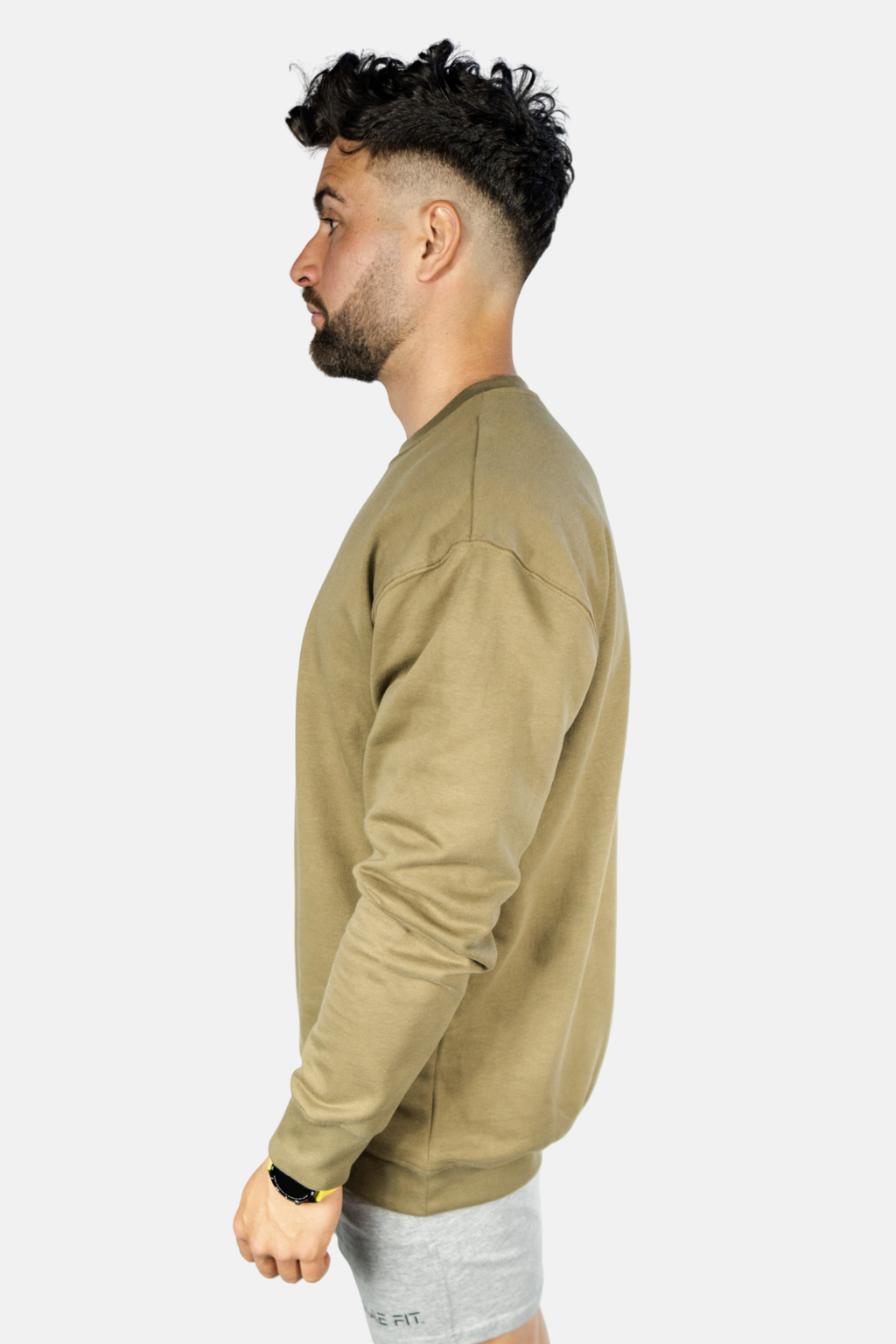 Sudadera relaxed fit cuello redondo